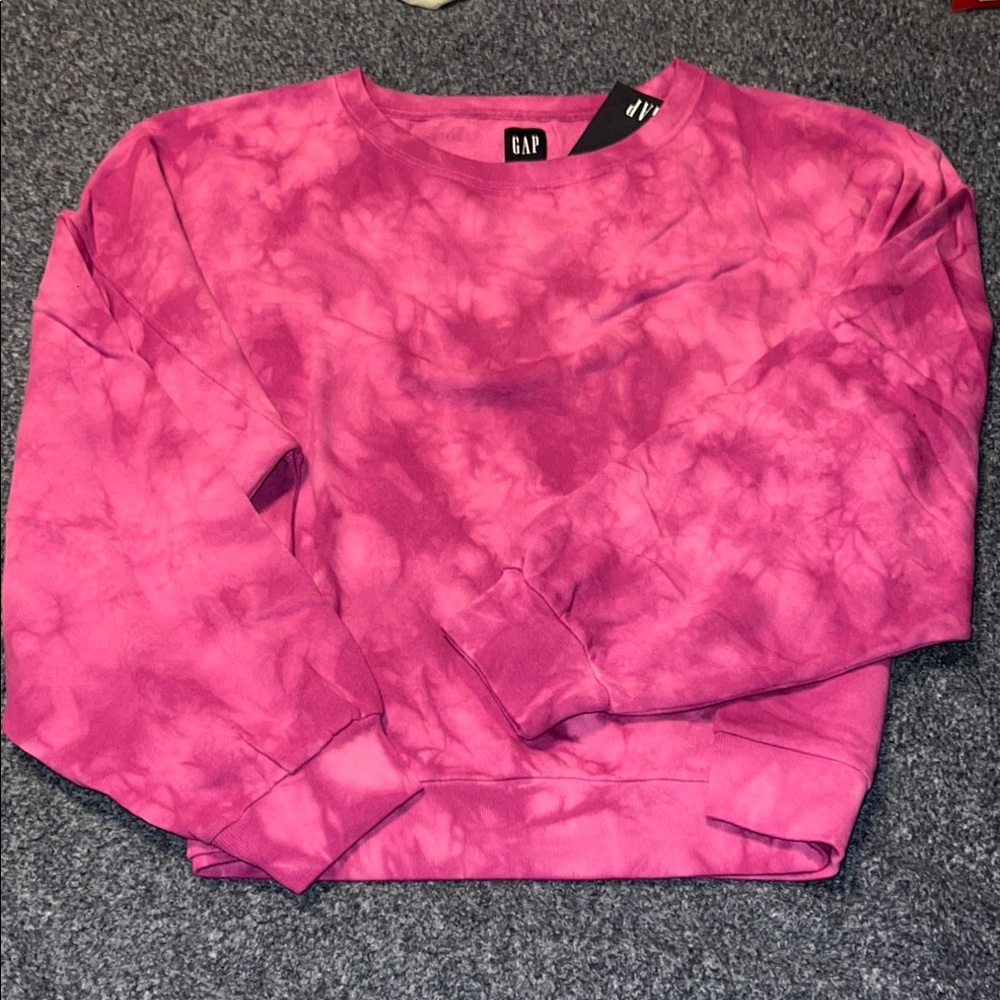 GAP Pink Tie-Dye Sweatshirt